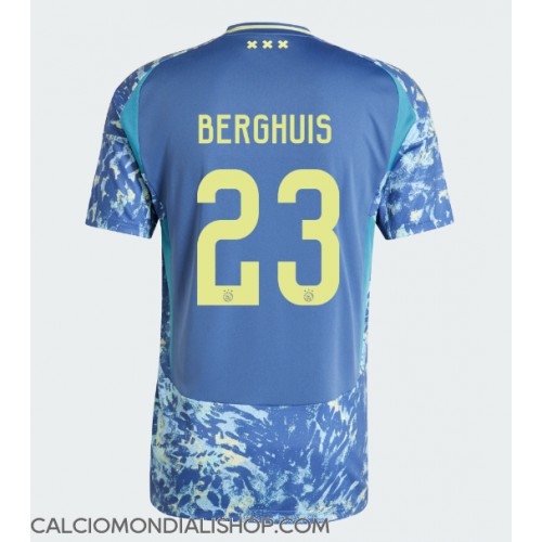 Maglie da calcio Ajax Steven Berghuis #23 Seconda Maglia 2024-25 Manica Corta